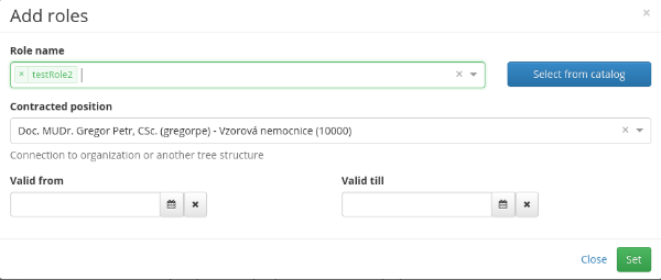  Add roles to request